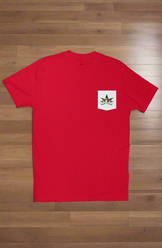 C-N-B POCKET TEE RED